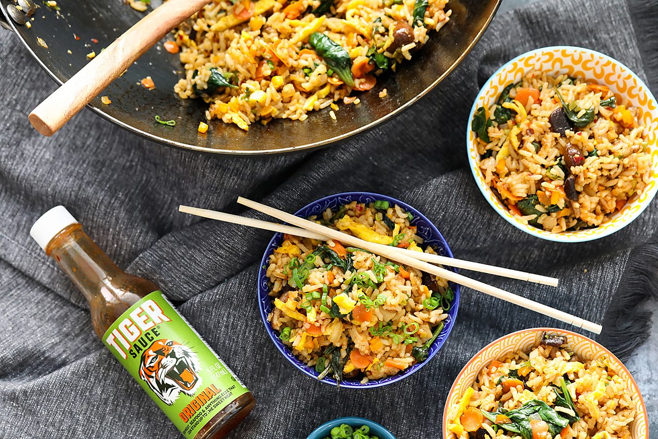 Veggie Fried Rice Try Me Tiger Sauce